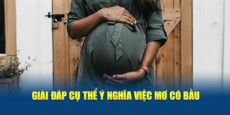 Giải đáp cụ thể ý nghĩa việc mơ có bầu